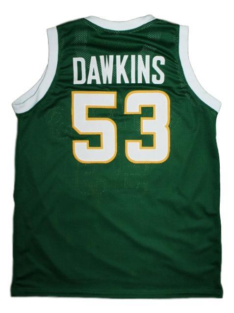 Darryl Dawkins Jersey #53 Evans High School Basketball Sewn Green