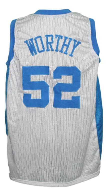 James Worthy Jersey #52 North Carolina College Basketball Sewn White