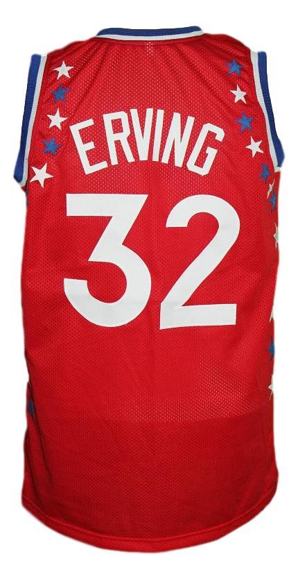 Julius Erving Jersey #32 Aba East All Stars Basketball Sewn Red