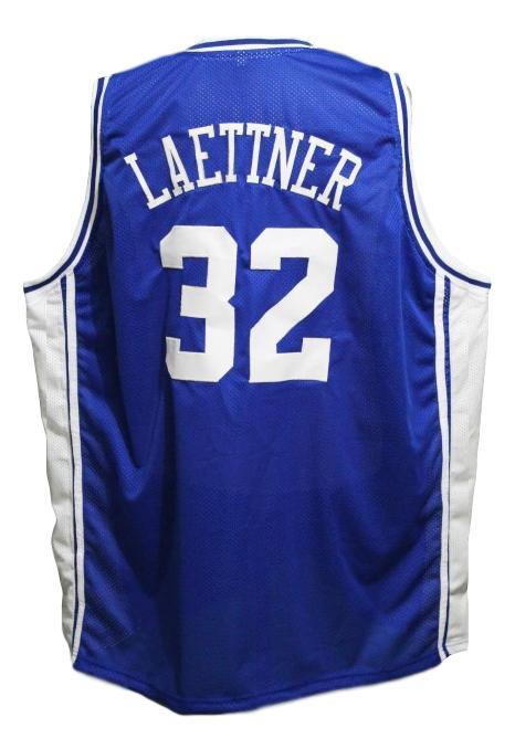 Christian Laettner Jersey #32 Duke College Basketball Sewn Blue