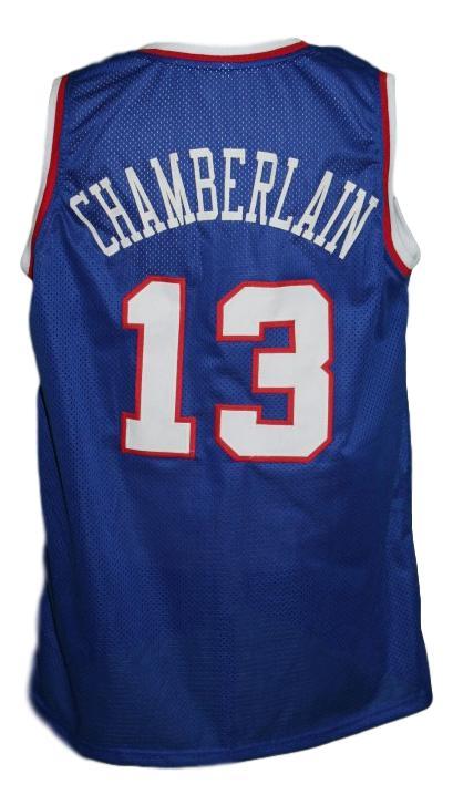 Wilt Chamberlain Jersey #13 Kansas College Basketball New Sewn Blue