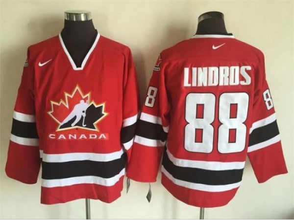 2002 Winter Olympics Team Canada #88 Eric Lindros CCM Vintage Jersey - Red