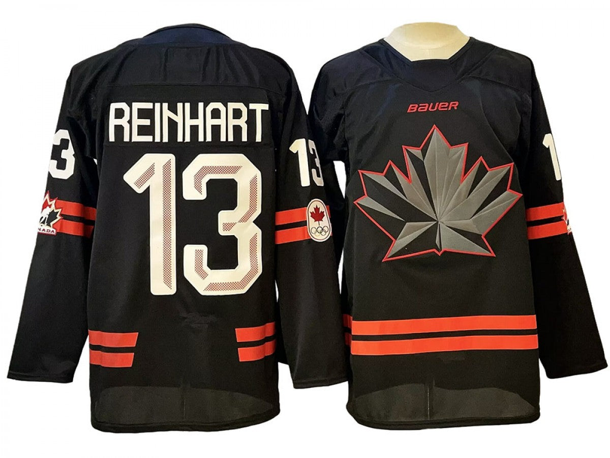 2026 Winter Olympics Team Canada #13 Sam Reinhart Hockey Jersey Black