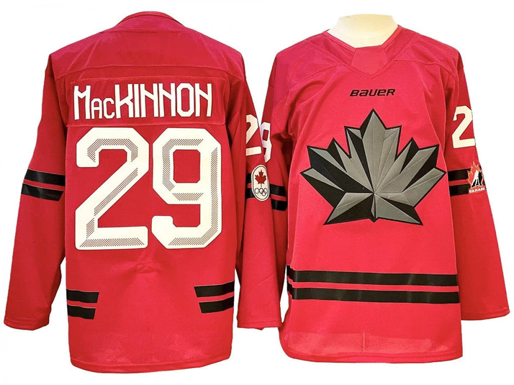 2026 Winter Olympics Team Canada #29 Nathan MacKinnon Hockey Jersey Red