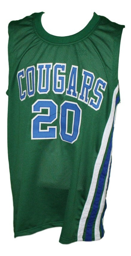 Marc Calvin Jersey #20 Carolina Cougars Retro Aba Basketball Green