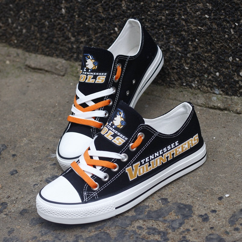 Tennessee Volunteers Limited Print NCAA College Students Low Top Canvas Shoes Sport Sneakers