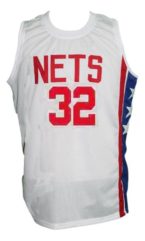 Julius Erving Jersey #32 New York Nets Aba Retro Basketball New Sewn White