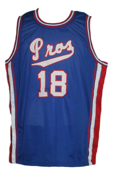 Killa Smuv Jersey #18 Pros Basketball Sewn Blue