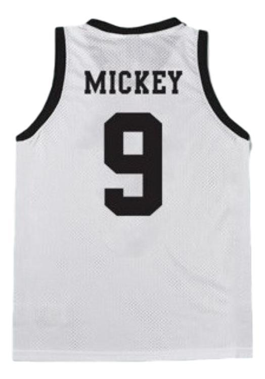 Mickey Jersey #9 St Vitus Basketball Diaries Mark Wahlberg Sewn White