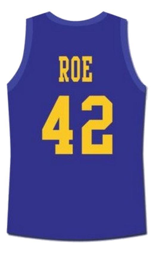 Ricky Roe Jersey #42 Western University Basketball Blue Chips Movie Blue