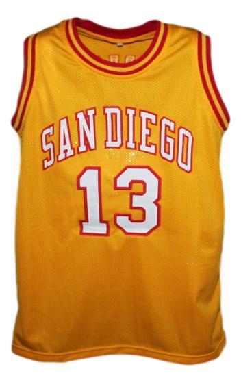 Wilt Chamberlain Jersey #13 San Diego Conquistadors Aba Basketball Yellow