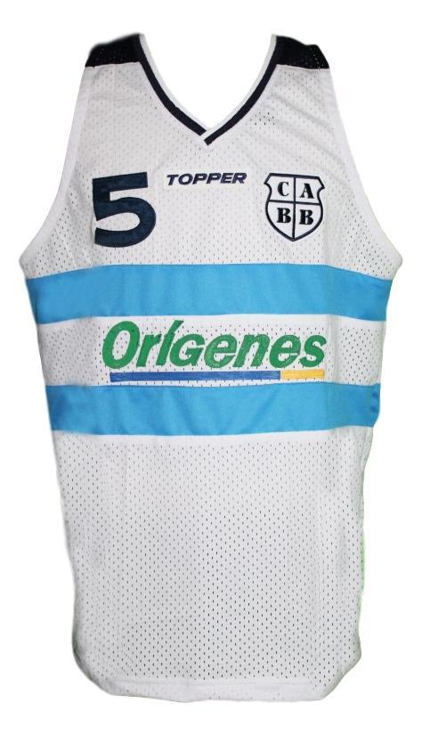 Manu Ginobili Jersey #5 Team Argentina Custom Basketball White