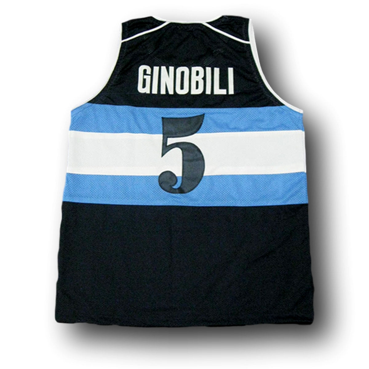 Manu Ginobili Jersey #5 Visa Team Argentina Basketball Navy Blue