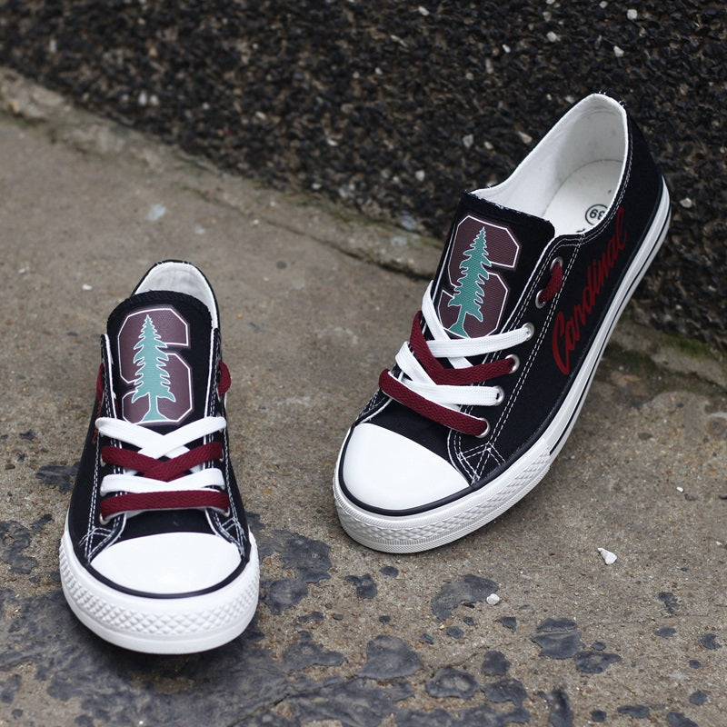 Stanford Cardinal Limited Print NCAA College Students Low Top Canvas Shoes Sport Sneakers