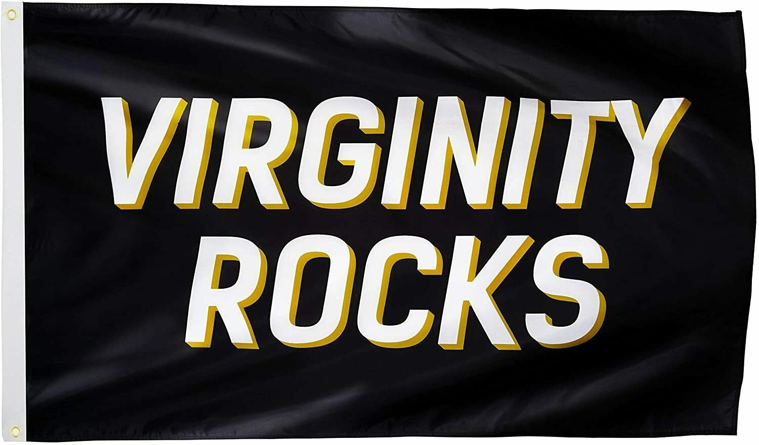 3x5FT Virginity Rocks Flag Christ Jesus Chastity Dorm Gift Church Youth Decor