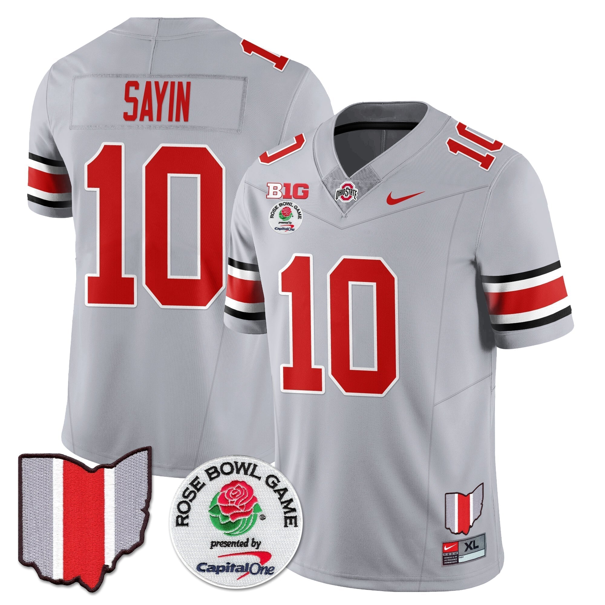 Men Ohio State Buckeyes 2024 Rose Bowl Vapor Limited Jersey - All Stitched