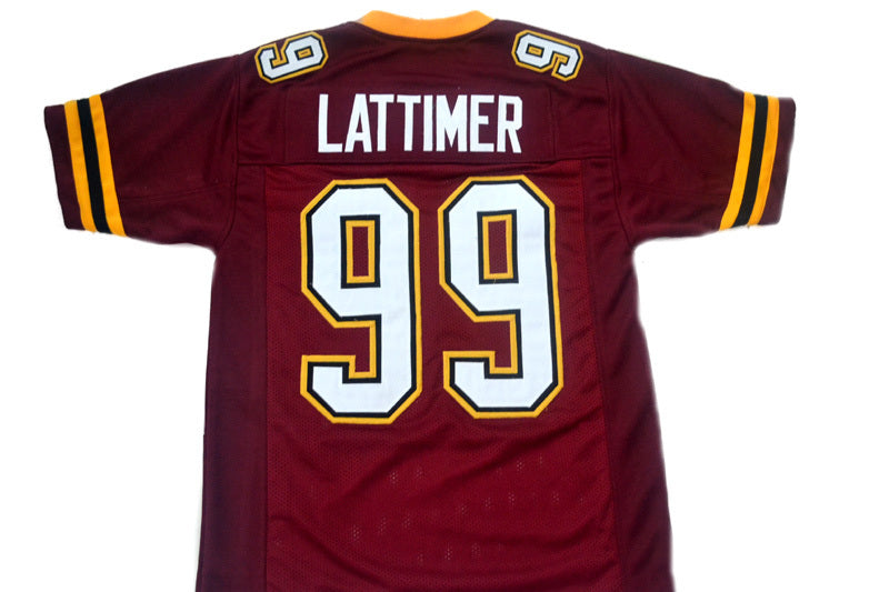 Lattimer #99 Football Jersey Sewn Maroon