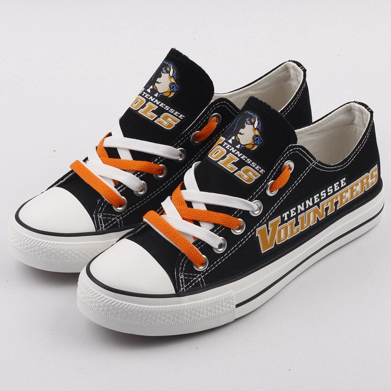 Tennessee Volunteers Limited Print NCAA College Students Low Top Canvas Shoes Sport Sneakers