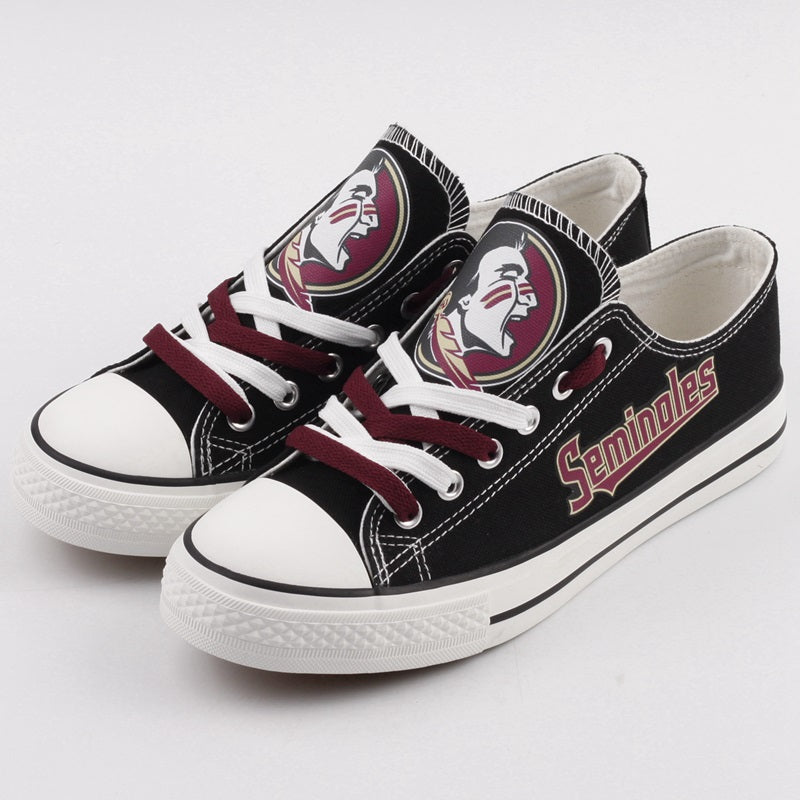 Florida State Seminoles Limited Print NCAA College Students Low Top Canvas Shoes Sport Sneakers