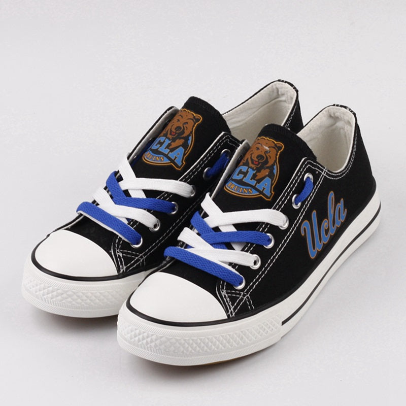 UCLA Bruins Limited Print NCAA College Students Low Top Canvas Shoes Sport Sneakers