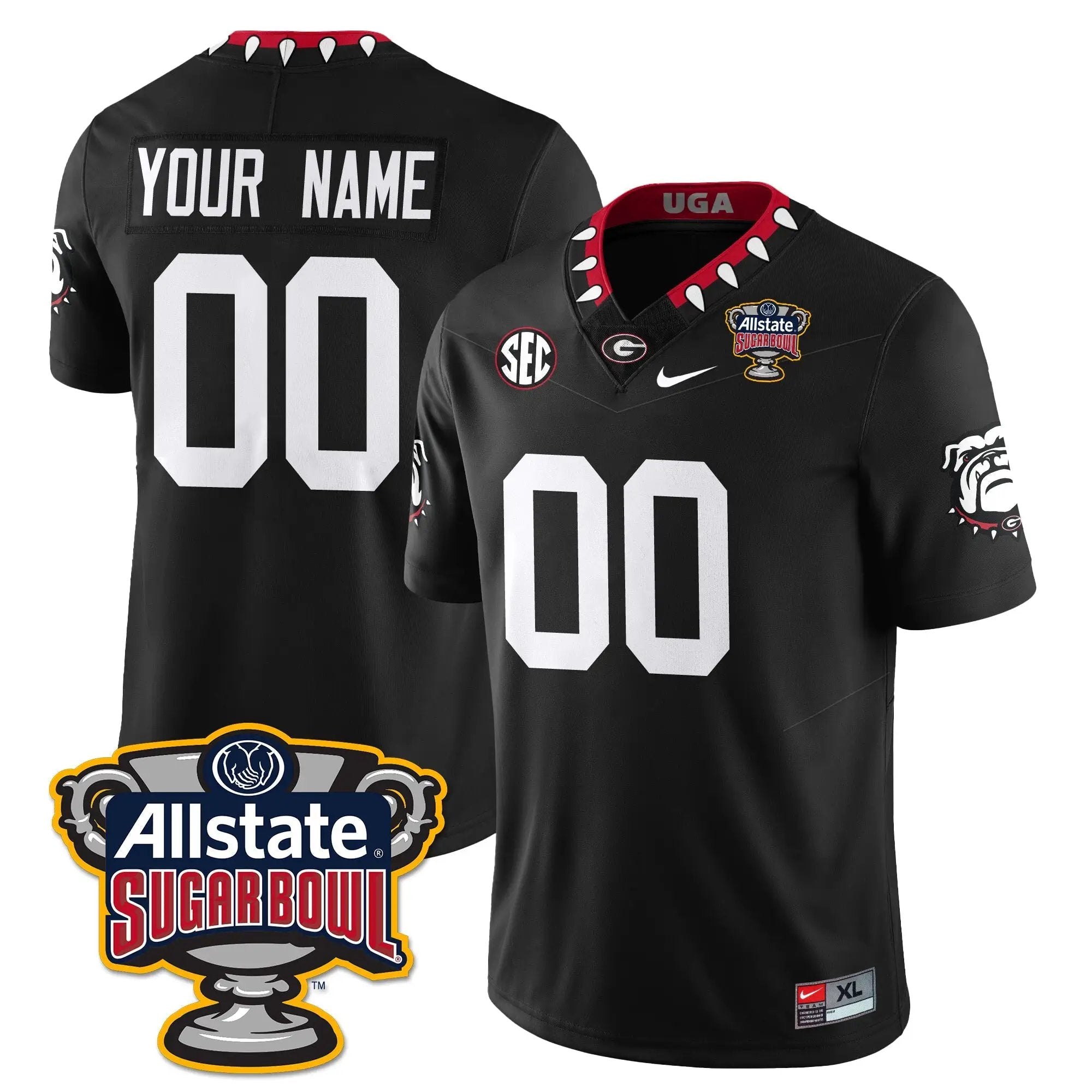 Men University of Georgia Football Vapor Limited Football Jersey - Sugar Bowl