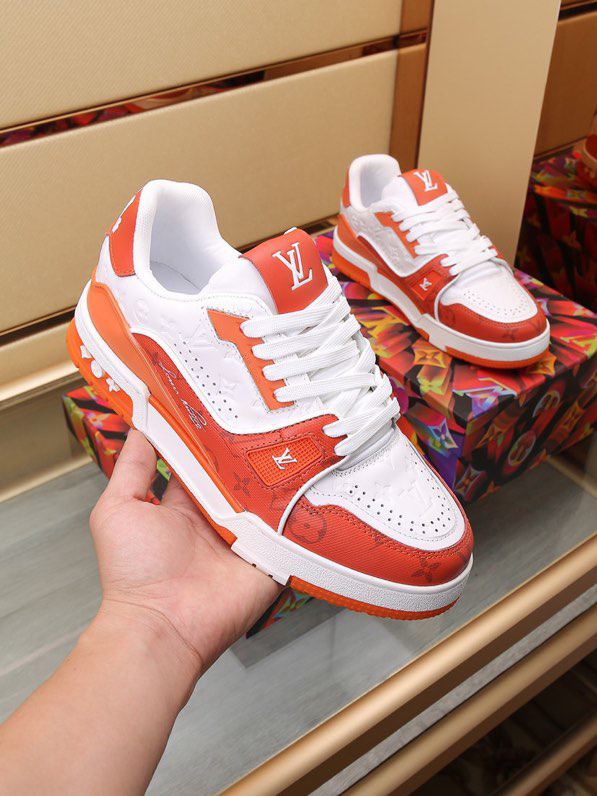 Luxury Trainer Sneakers Shoes #54 Signature Orange