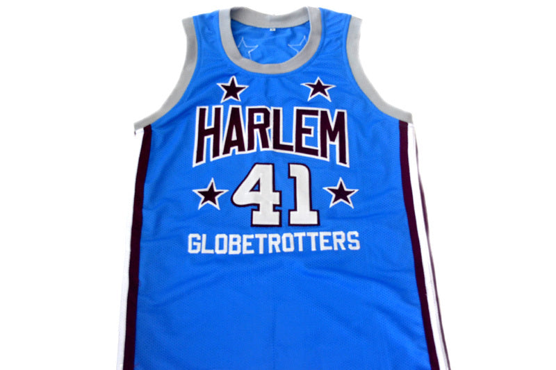 Sweet Lou Jersey #41 Harlem Globetrotters Basketball Light Blue