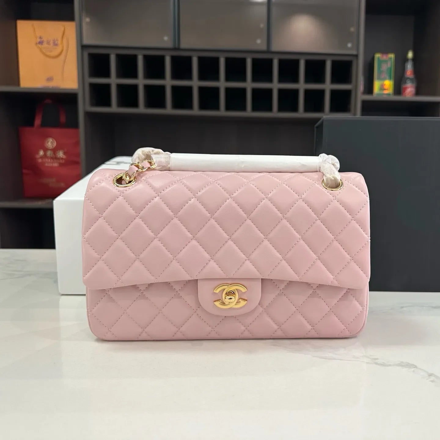 Women’s Luxury Handbag High-Quality Leather Classic Chain Quilted Bag
