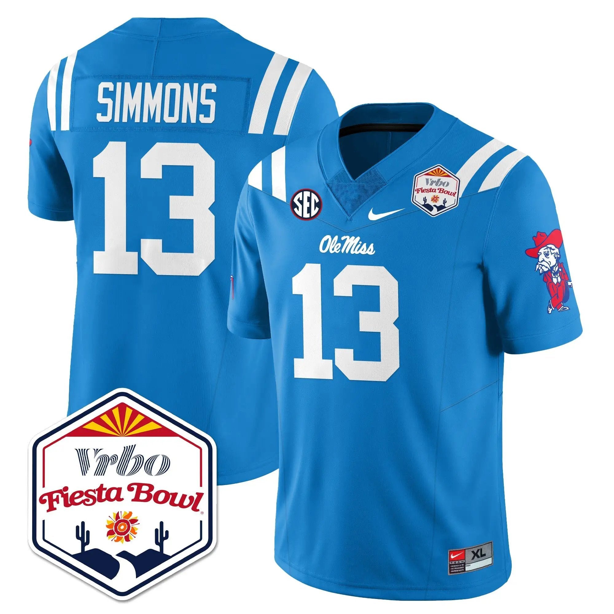 Men Ole Miss Rebels Football Vapor Limited Jersey - Vrbo Fiesta Bowl