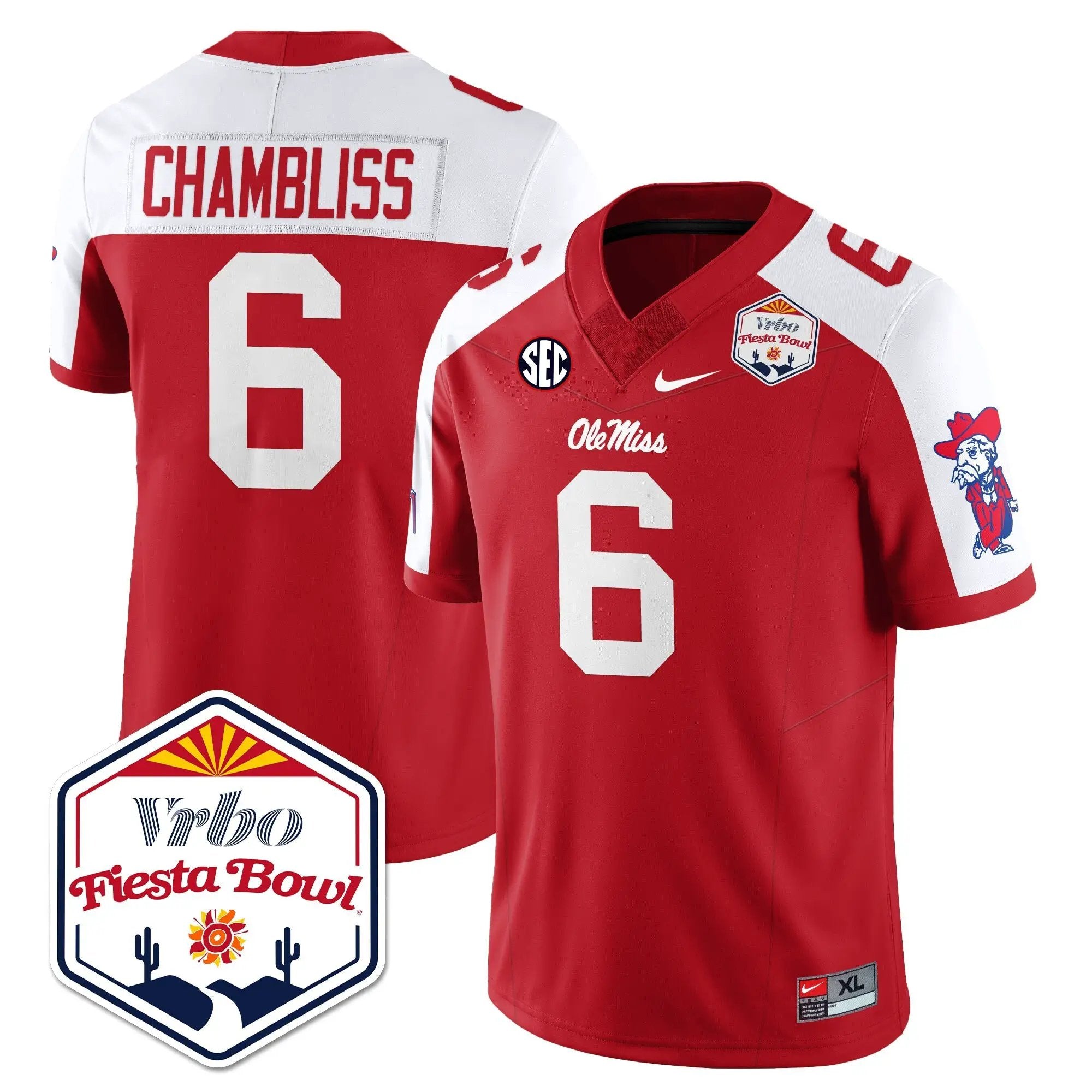 Men Ole Miss Rebels Football Vapor Limited Jersey - Vrbo Fiesta Bowl