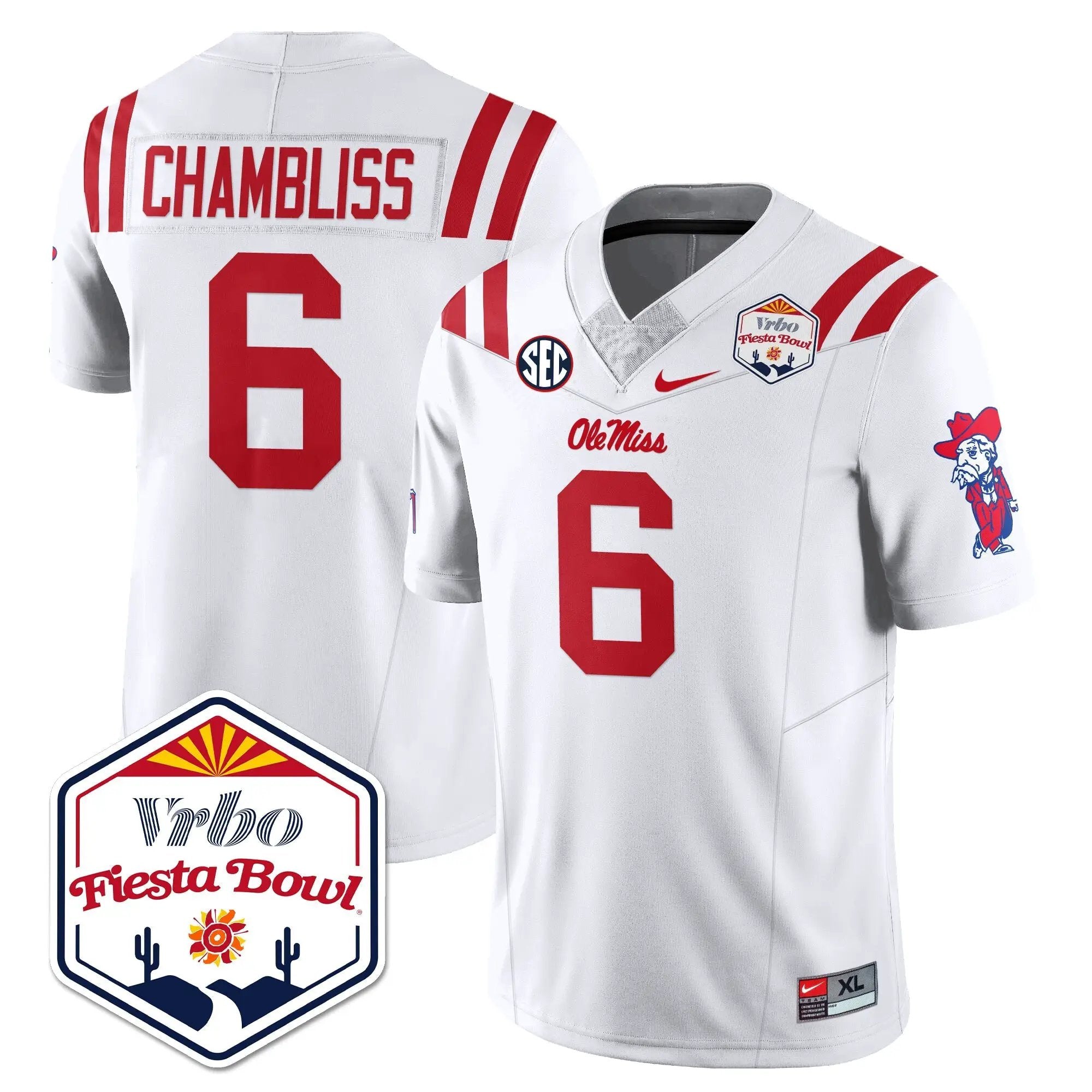 Men Ole Miss Rebels Football Vapor Limited Jersey - Vrbo Fiesta Bowl