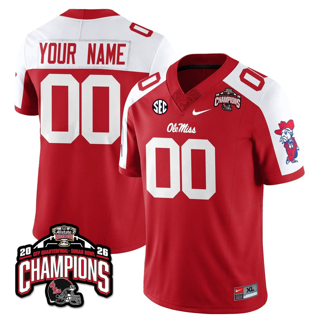 Men Ole Miss Rebels Football Vapor Limited Jersey - Allstate Sugar Bowl Champions