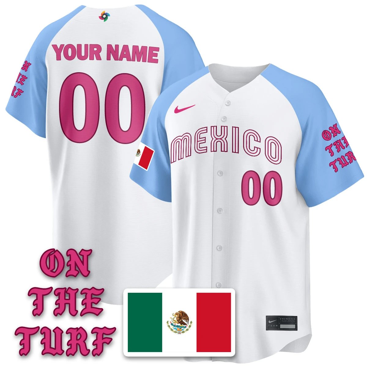 Mexico Baseball x Born x Raised 2026 World Baseball Classic Limited Jersey - All Stitched
