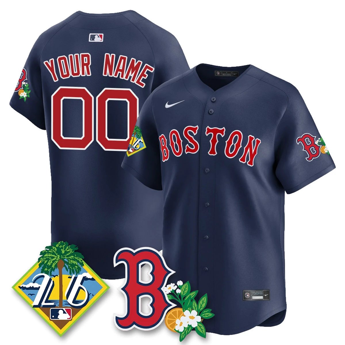 Custom Boston Red Sox 2026 Spring Training Vapor Limited Jersey - All Stitched