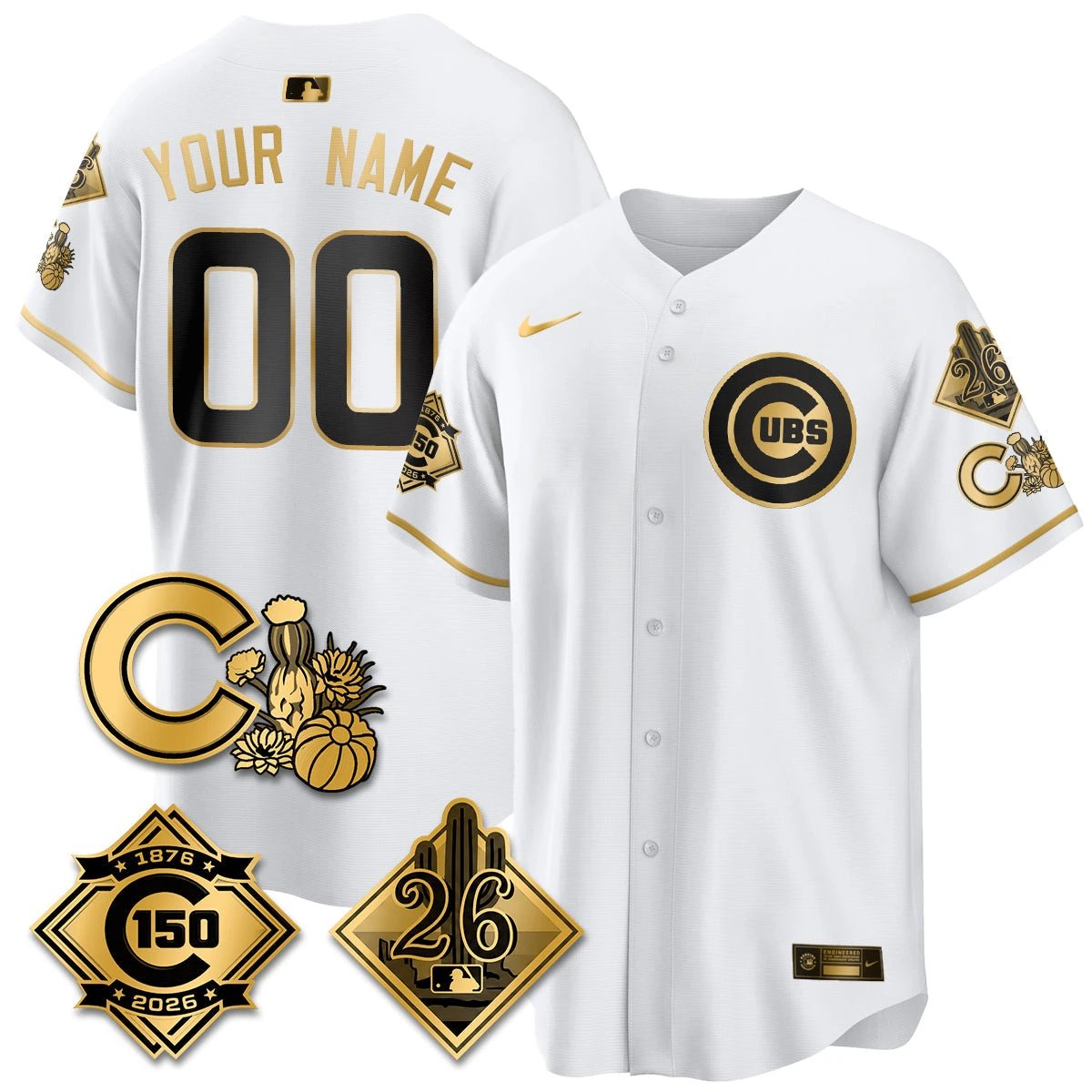 Chicago Cubs 2026 Spring Training Vapor Limited Jersey - 150th Anniversary Patch - All Stitched