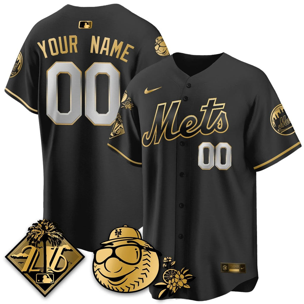 Men New York Mets 2026 Spring Training Vapor Limited Gold Jersey - All Stitched