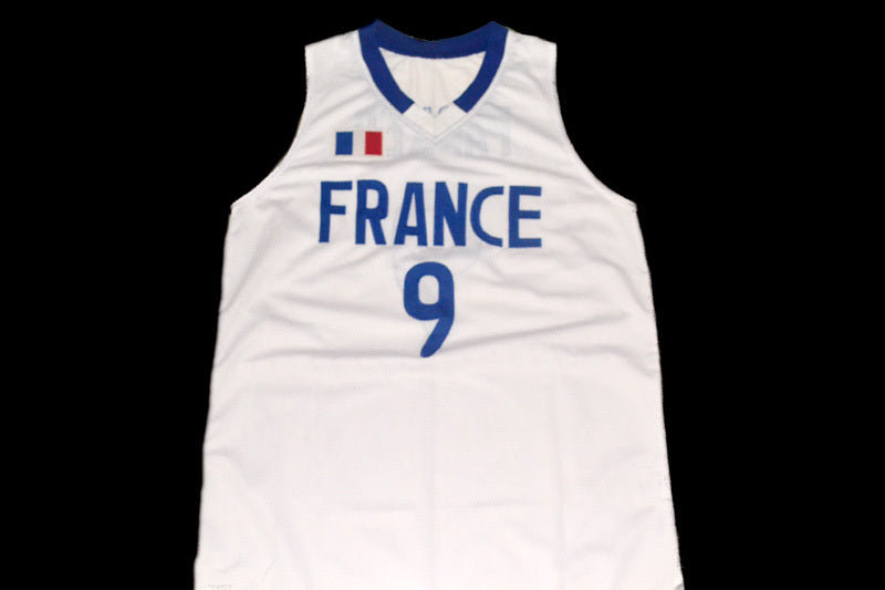 Tony Parker Jersey #9 Team France Basketball White