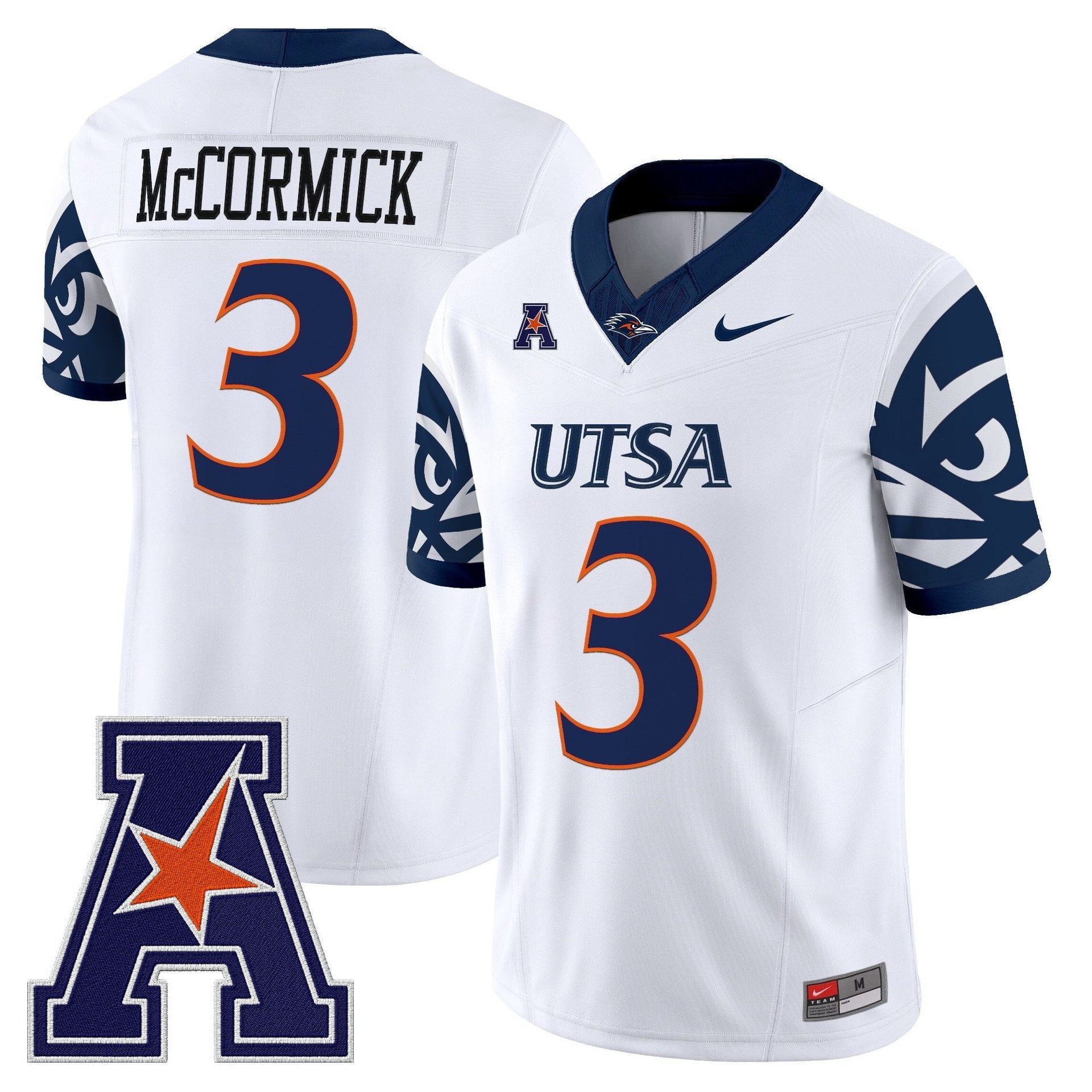 Sincere McCormick Jersey #0 UTSA Roadrunners 2025 Limited V2 Stitched White