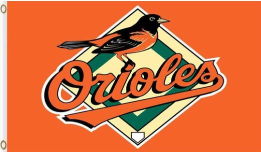 90x150cm BALTIMORE ORIOLES flag 3X5Ft Banner USA Polyester with Brass Grommets - 5