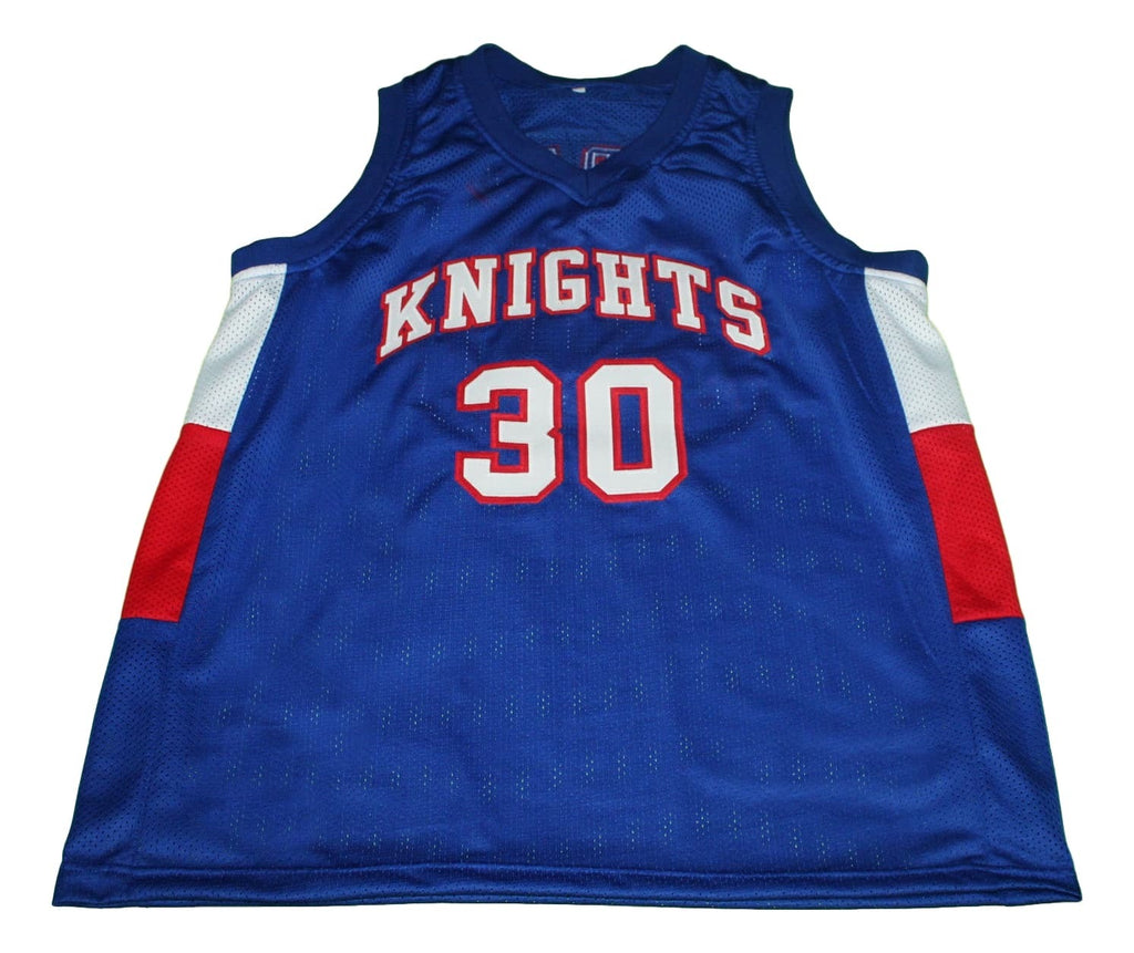 Stephen Curry Jersey #30 Knights High School New Basketball Blue
