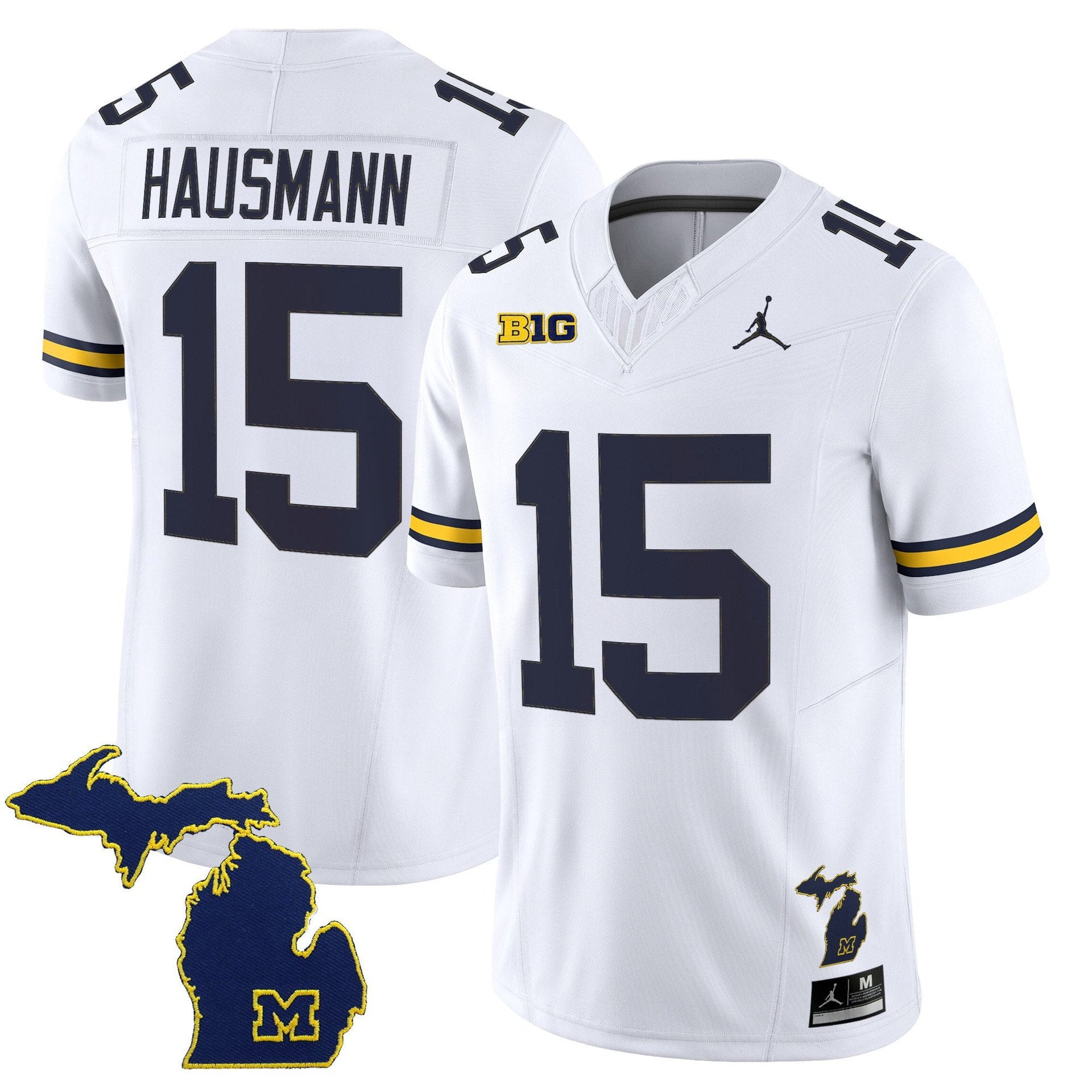 Ernest Hausmann Jersey #15 Michigan Wolverines 2025 Limited V2 Stitched White