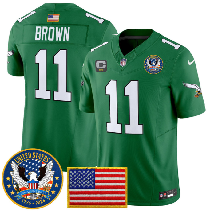 A.J. Brown Jersey #11 United States 250th Anniversary Stitched