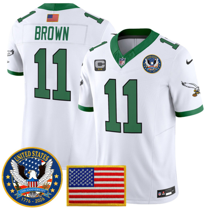 A.J. Brown Jersey #11 United States 250th Anniversary Stitched