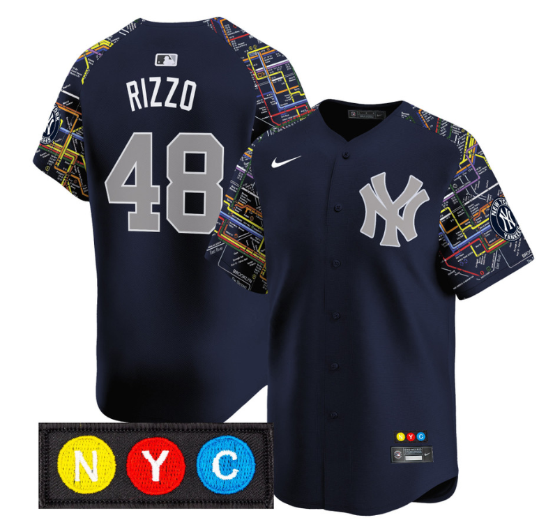 Anthony Rizzo Jersey #48 New York Yankees Subway Style Vapor Premier Limited Stitched