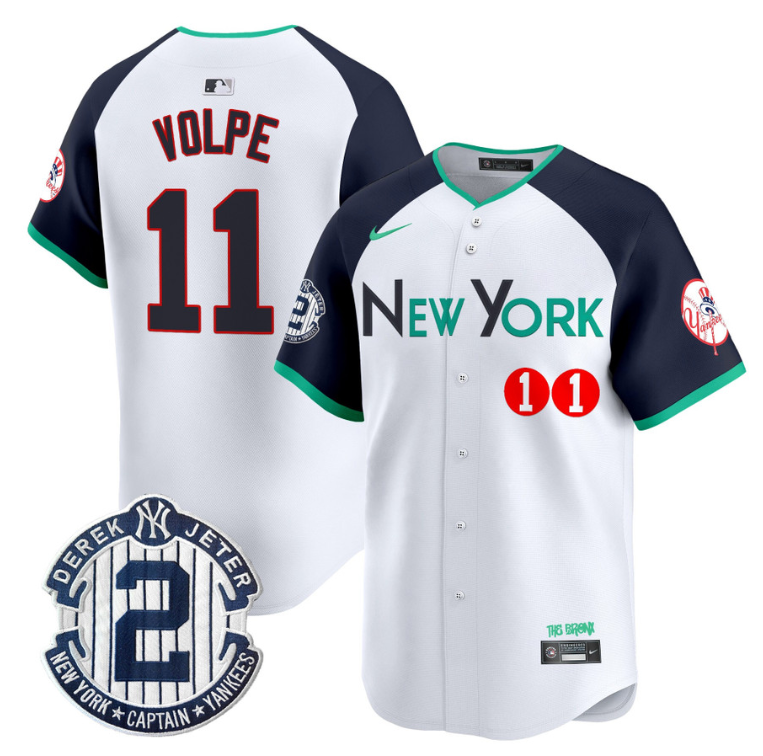 Anthony Volpe Jersey #11 New York Yankees City Connect Vapor Premier Limited Stitched Alternate