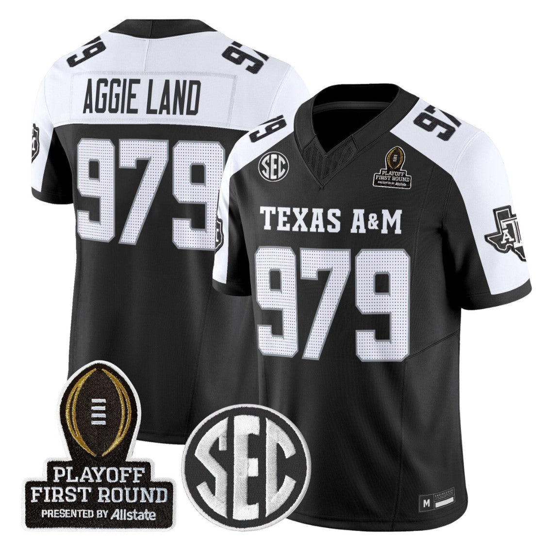 Aggie Land Jersey #979 Texas A&M Aggies 2025 Playoff First Round Stitched