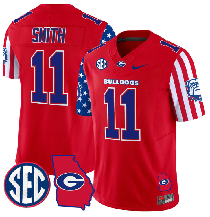 Arian Smith Jersey #11 Georgia Bulldogs American Style Vapor Limited Football Stitched Red