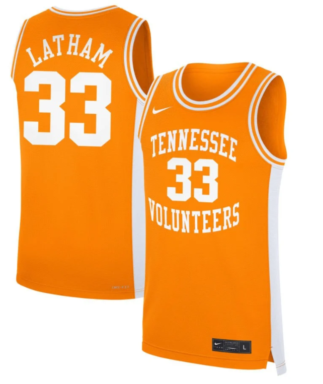 Alyssa Latham Jersey #33 Tennessee Volunteers Basketball NIL Orange