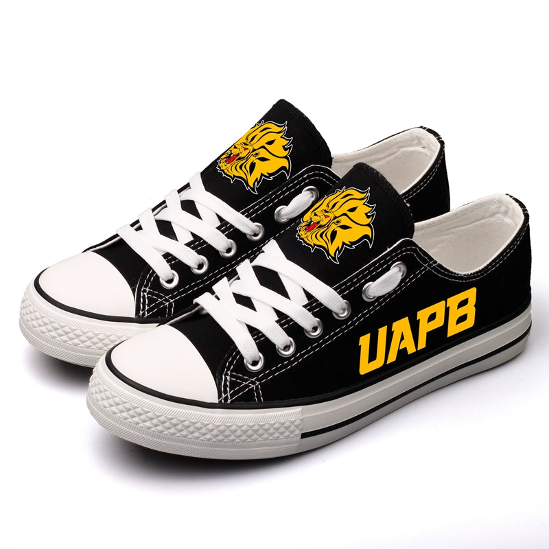 Arkansas-PB Golden Lions Limited Print NCAA College Students Low Top Canvas Shoes Sport Sneakers