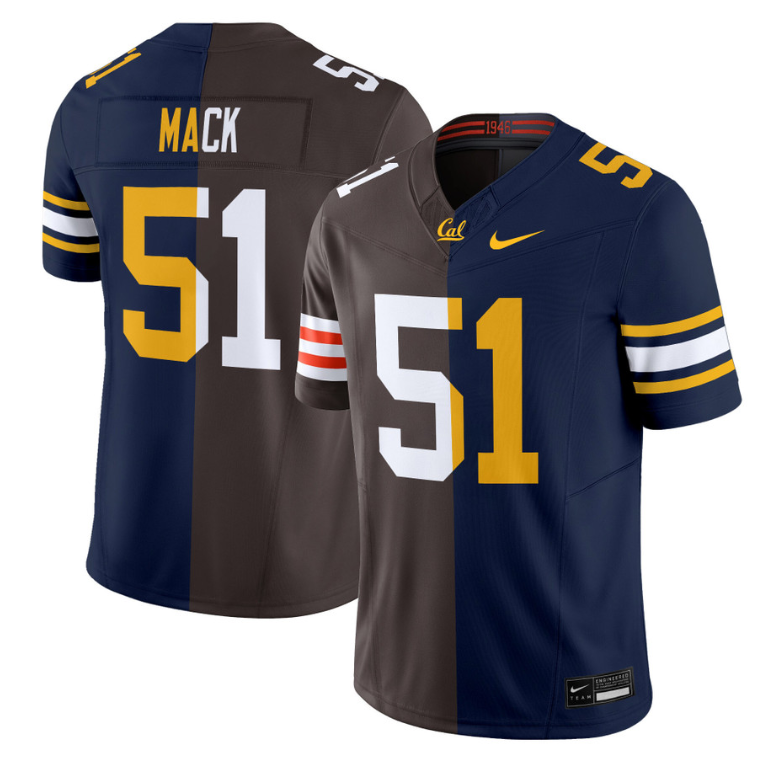 Alex Mack Jersey #51 California Golden Bears Split Vapor Limited Stitched
